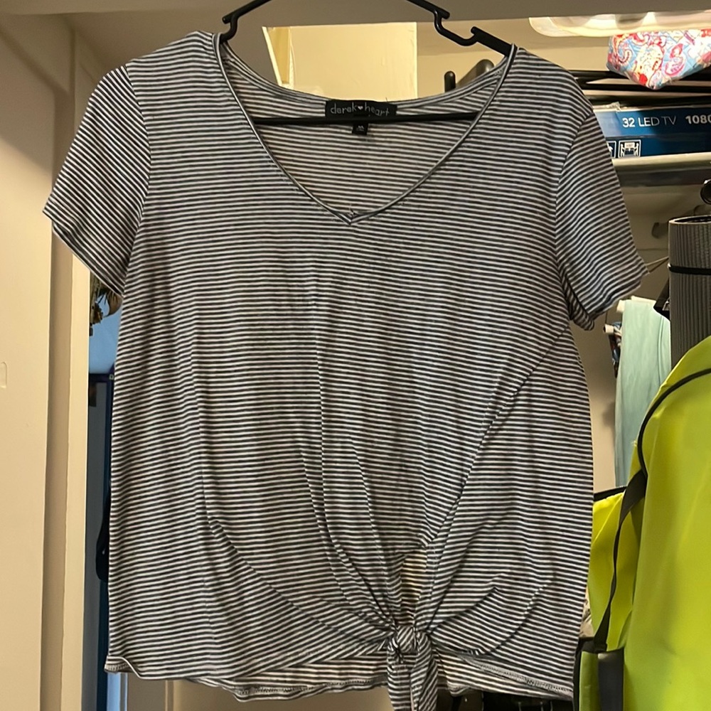 Black and white stripped top